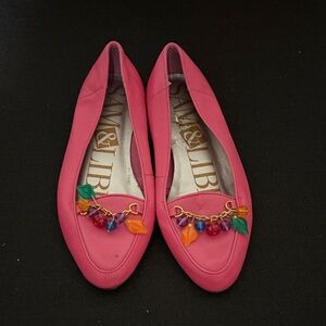 Vintage Sam and Libby Gold Flats: 80s Ballerina Shoes